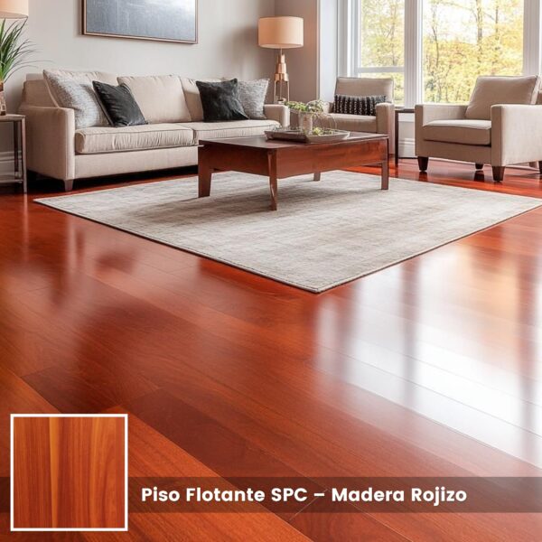 Piso F. SPC - Madera Rojizo