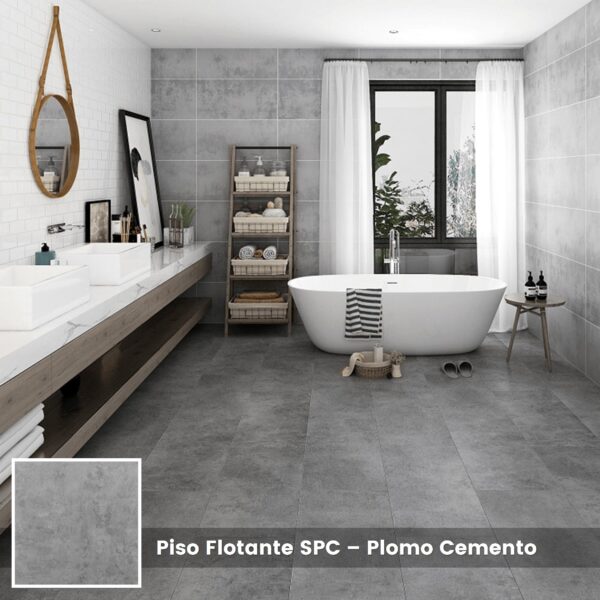 Piso F. SPC - Plomo Cemento
