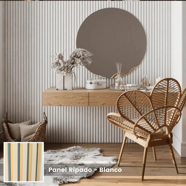 Panel Ripado - Blanco