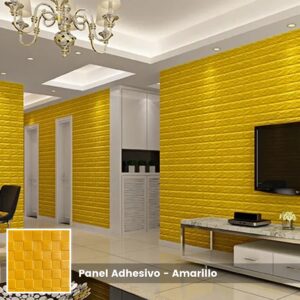 Panel Adhesivo 3D Amarillo