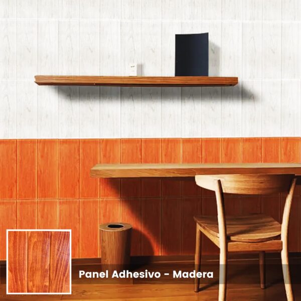 Panel Adhesivo 3D Madera